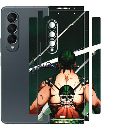 Samsung M/F/Note/Flip and C Phone Skins (All Models) - Zoro Anime - 3D Embossed Finish (L-23) Samsung Galaxy Z Fold 4