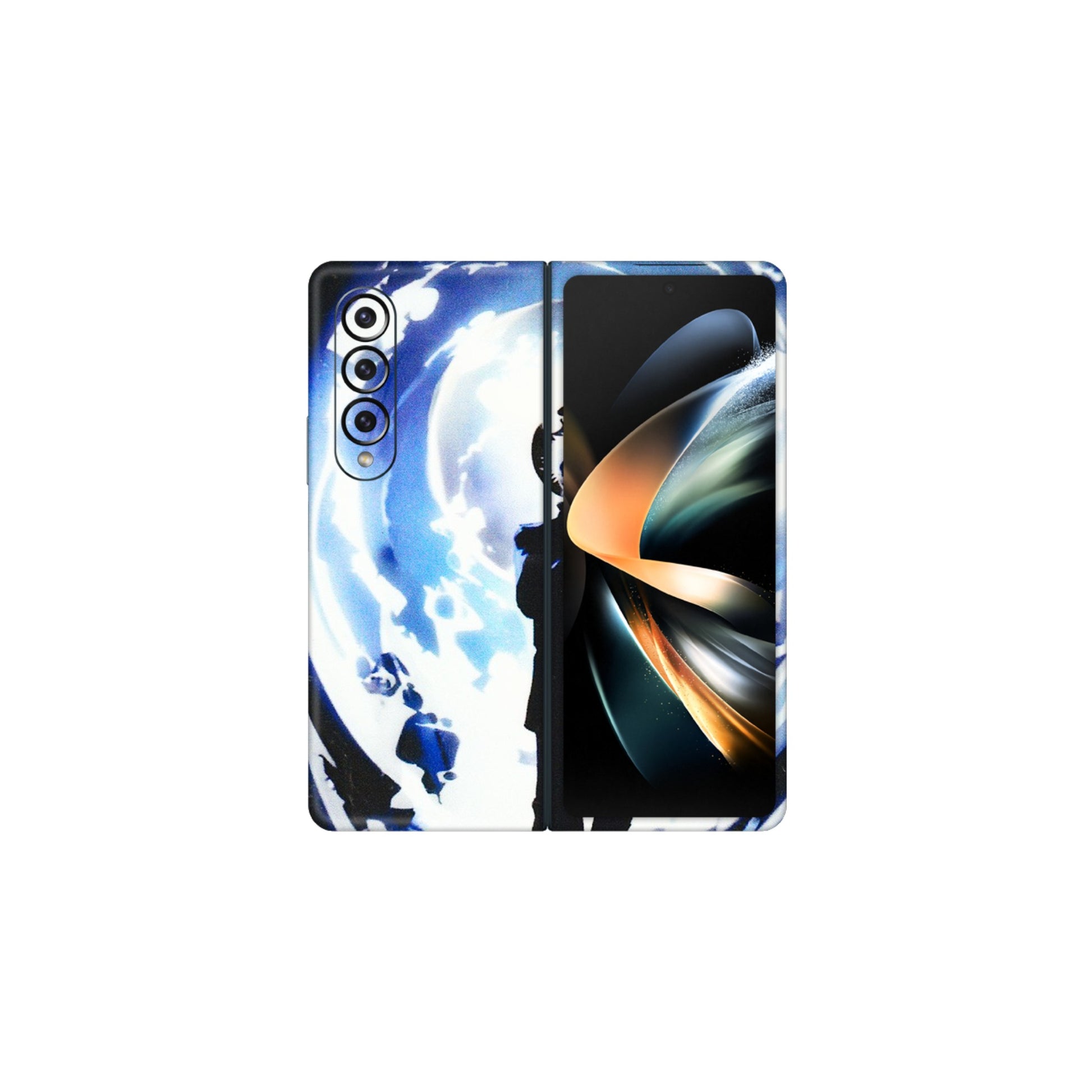 Samsung M/F/Note/Flip and C Phone Skins (All Models) - Satoru Gojo Dark Blue - 3D Embossed Finish (L-235) Samsung Galaxy Z Fold 4