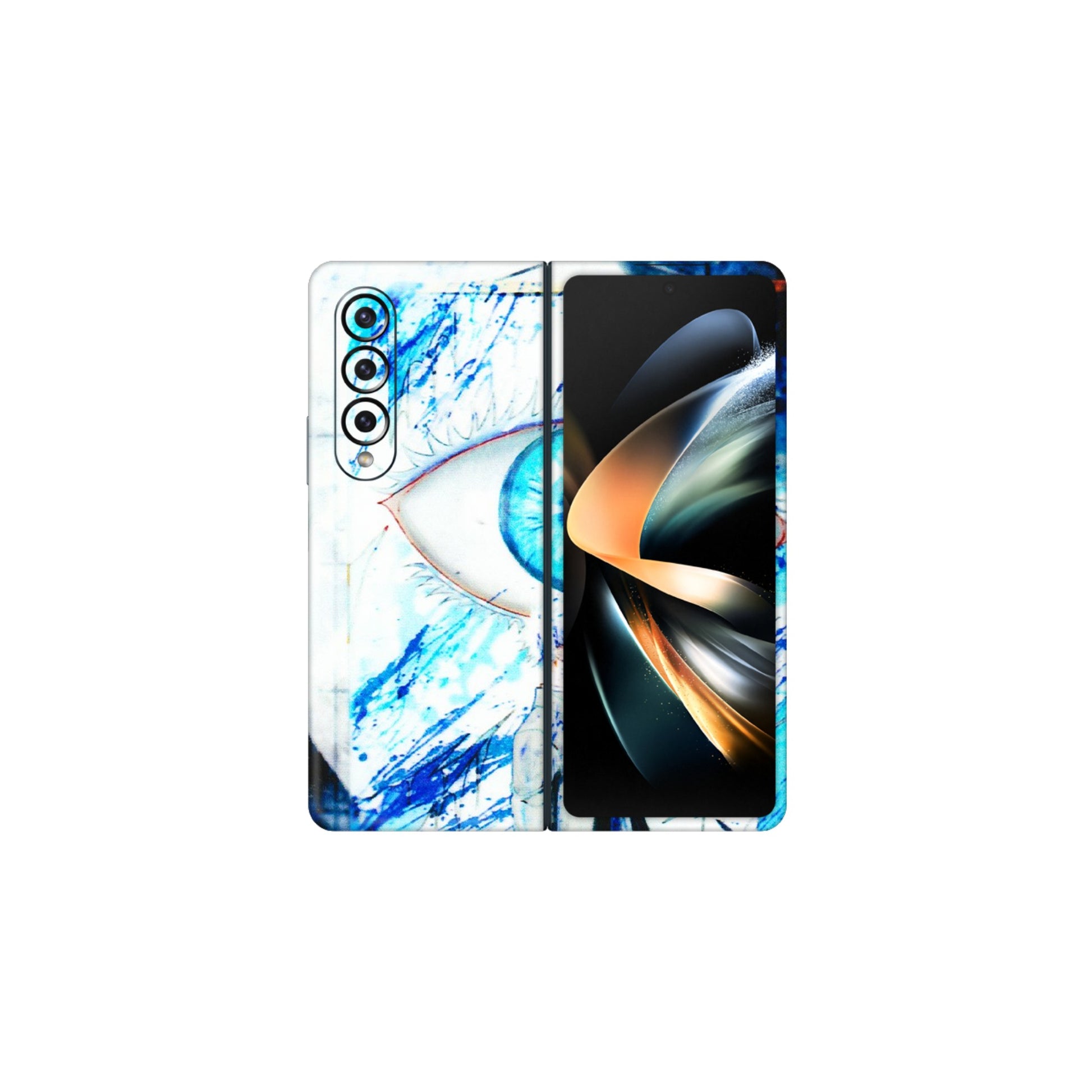 Samsung M/F/Note/Flip and C Phone Skins (All Models) - Gojo Satoru evil eye - 3D Embossed Finish (L-239) Samsung Galaxy Z Fold 4