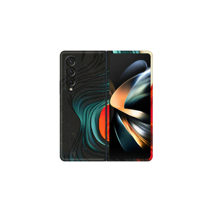 Samsung M/F/Note/Flip and C Phone Skins (All Models) - The Silky Swirl - 3D Embossed Finish (L-240) Samsung Galaxy Z Fold 4