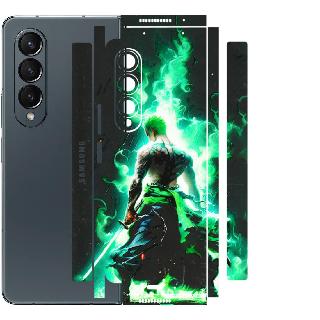 Samsung M/F/Note/Flip and C Phone Skins (All Models) - Zoro Sword - 3D Embossed Finish (L-241) Samsung Galaxy Z Fold 4