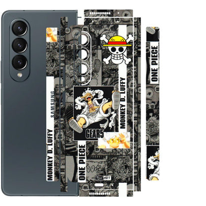 Samsung M/F/Note/Flip and C Phone Skins (All Models) - Cuffy Anime MonkeyCamic - 3D Embossed Finish (L-242) Samsung Galaxy Z Fold 4