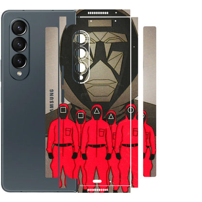Samsung M/F/Note/Flip and C Phone Skins (All Models) - Squid Game Hero - 3D Embossed Finish (L-245) Samsung Galaxy Z Fold 4