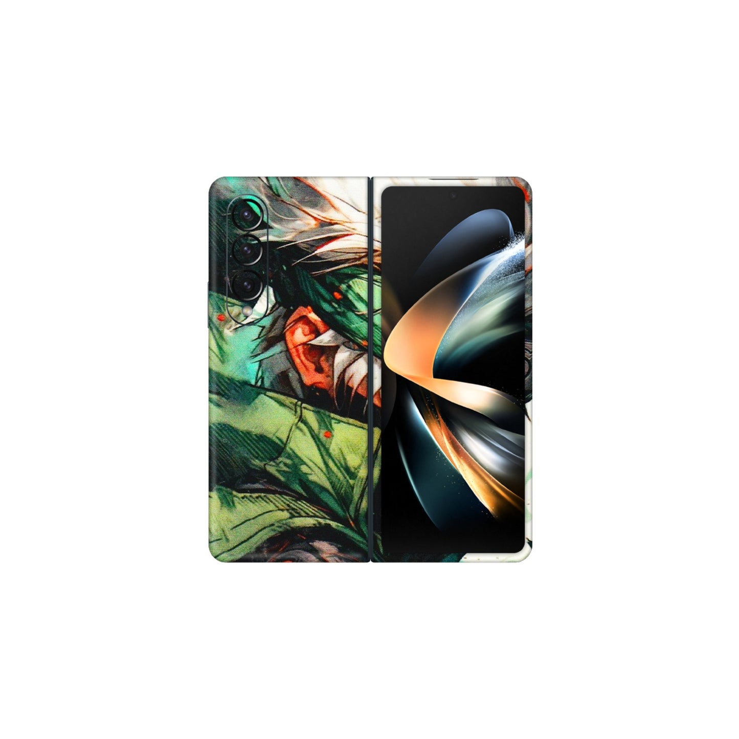 Samsung M/F/Note/Flip and C Phone Skins (All Models) - Kakashi Side Profile - 3D Embossed Finish (L-249) Samsung Galaxy Z Fold 4