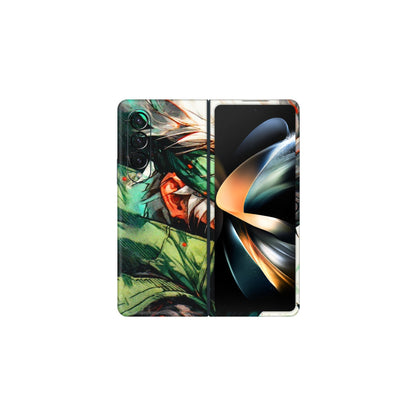 Samsung M/F/Note/Flip and C Phone Skins (All Models) - Kakashi Side Profile - 3D Embossed Finish (L-249) Samsung Galaxy Z Fold 4