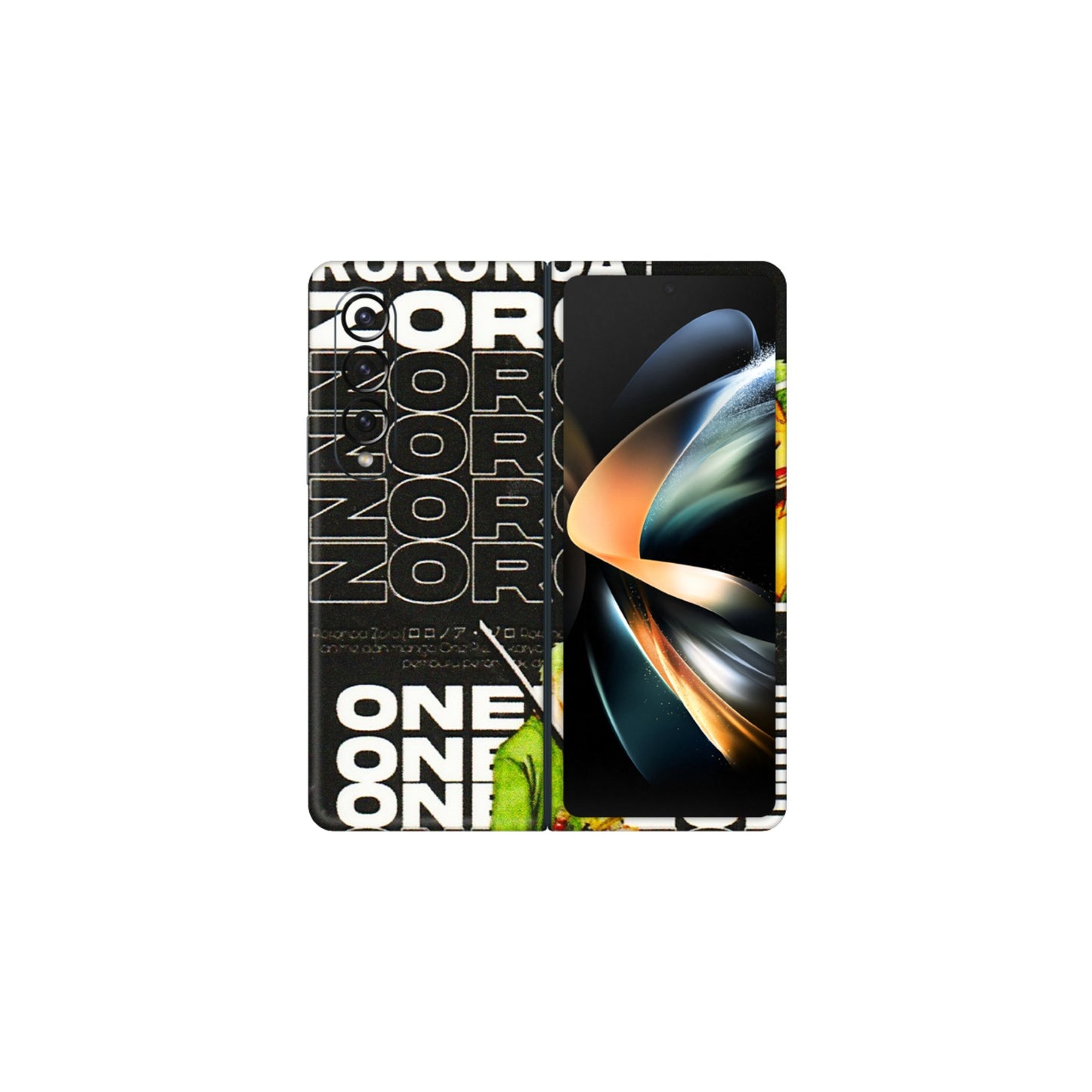 Samsung M/F/Note/Flip and C Phone Skins (All Models) - One Piece Zoro - 3D Embossed Finish (L-250) Samsung Galaxy Z Fold 4