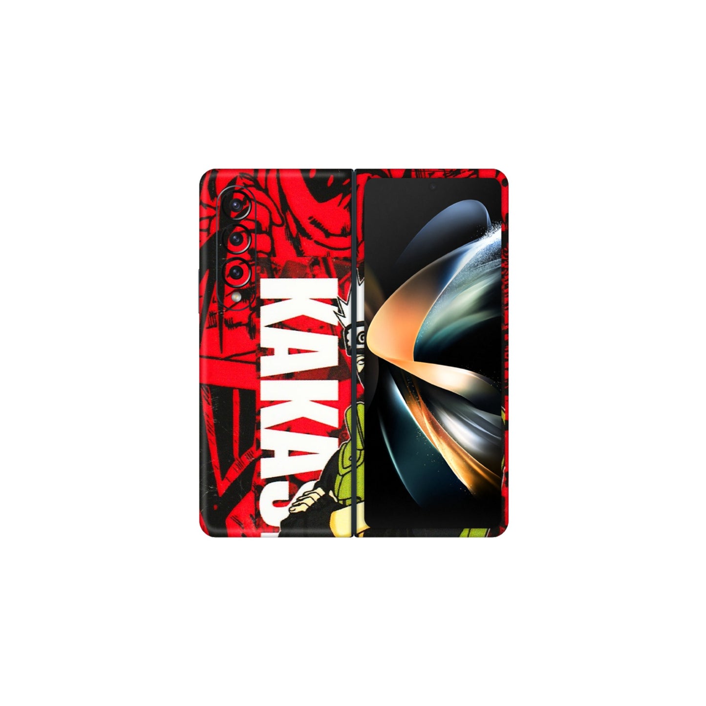 Samsung M/F/Note/Flip and C Phone Skins (All Models) - Kakashi Red Anime - 3D Embossed Finish (L-251) Samsung Galaxy Z Fold 4