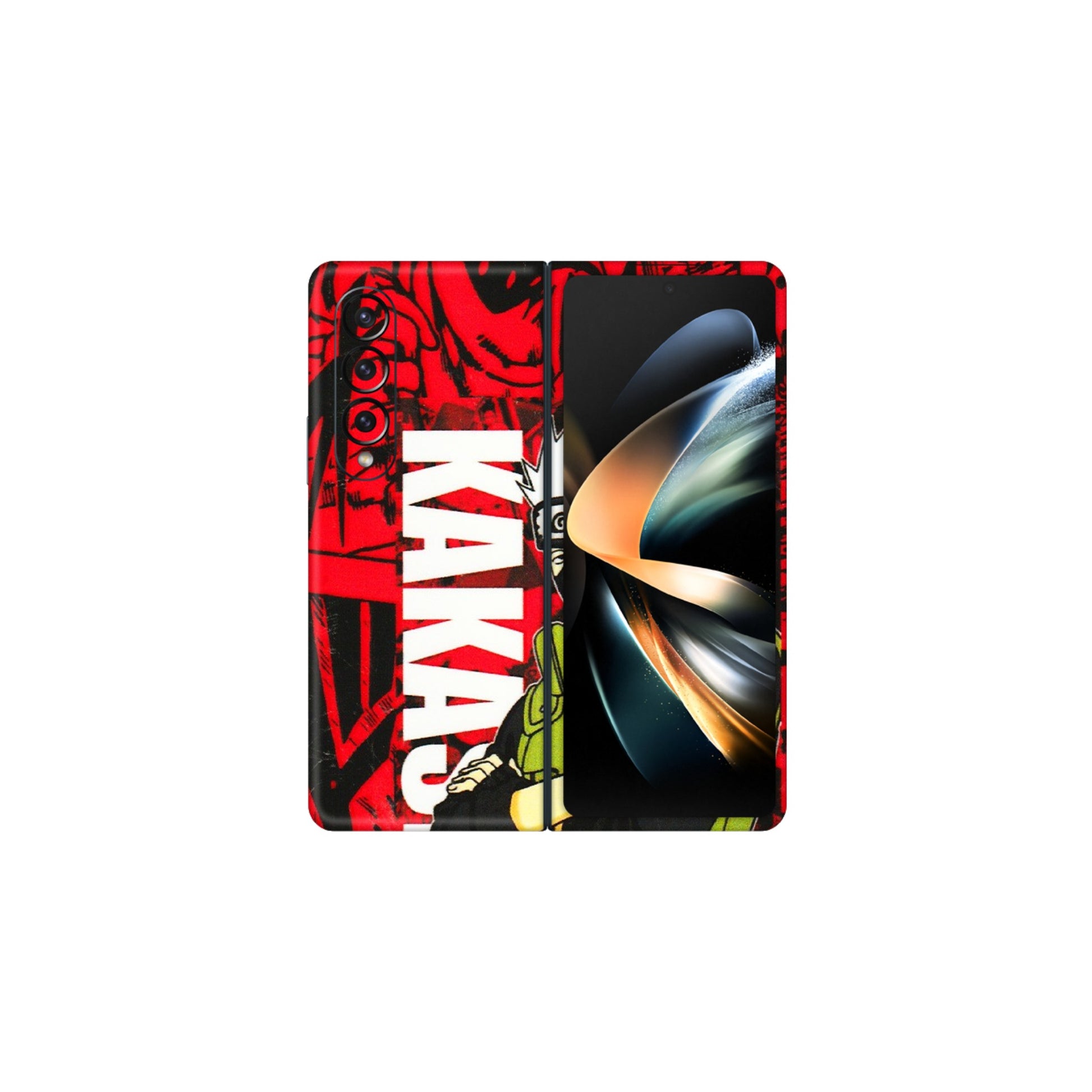 Samsung M/F/Note/Flip and C Phone Skins (All Models) - Kakashi Red Anime - 3D Embossed Finish (L-251) Samsung Galaxy Z Fold 4