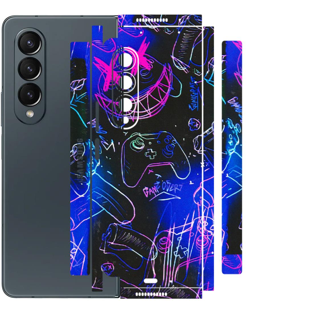 Samsung M/F/Note/Flip and C Phone Skins (All Models) - Gamers Paradise - 3D Embossed Finish (L-258) Samsung Galaxy Z Fold 4