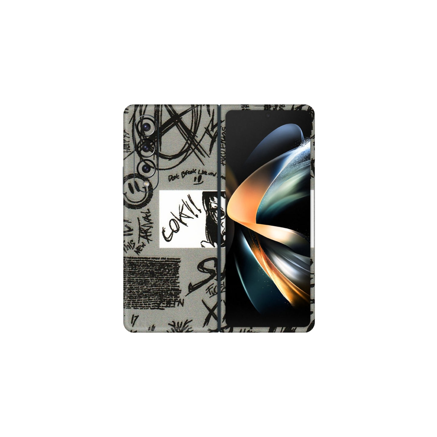 Samsung M/F/Note/Flip and C Phone Skins (All Models) - Never Have Love Anime - 3D Embossed Finish (L-260) Samsung Galaxy Z Fold 4