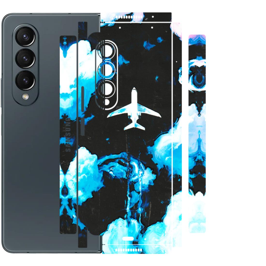 Samsung M/F/Note/Flip and C Phone Skins (All Models) - Travel In Airline - 3D Embossed Finish (L-264) Samsung Galaxy Z Fold 4