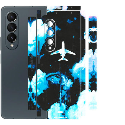 Samsung M/F/Note/Flip and C Phone Skins (All Models) - Travel In Airline - 3D Embossed Finish (L-264) Samsung Galaxy Z Fold 4