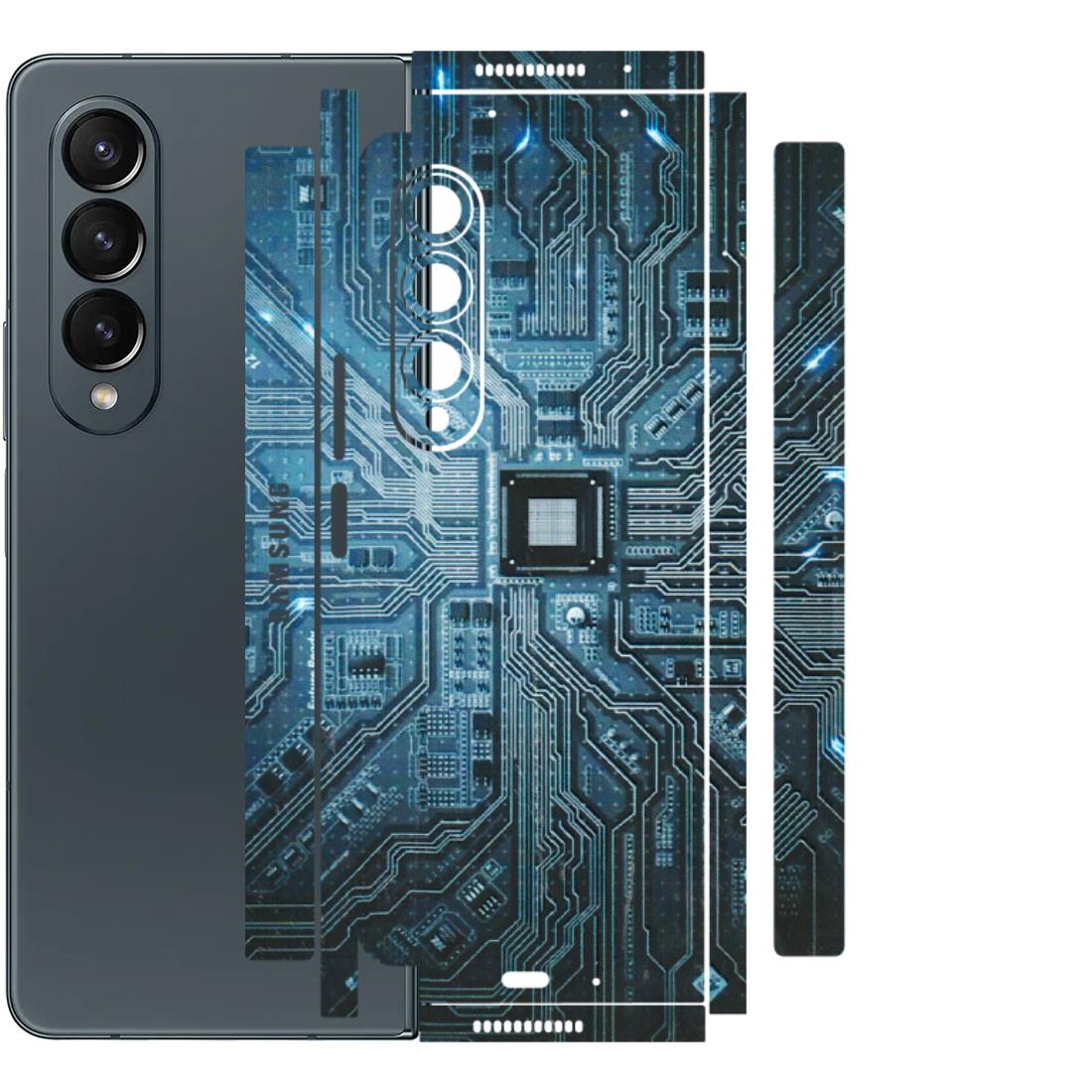 Samsung M/F/Note/Flip and C Phone Skins (All Models) - Original Circuit - 3D Embossed Finish (L-267) Samsung Galaxy Z Fold 4