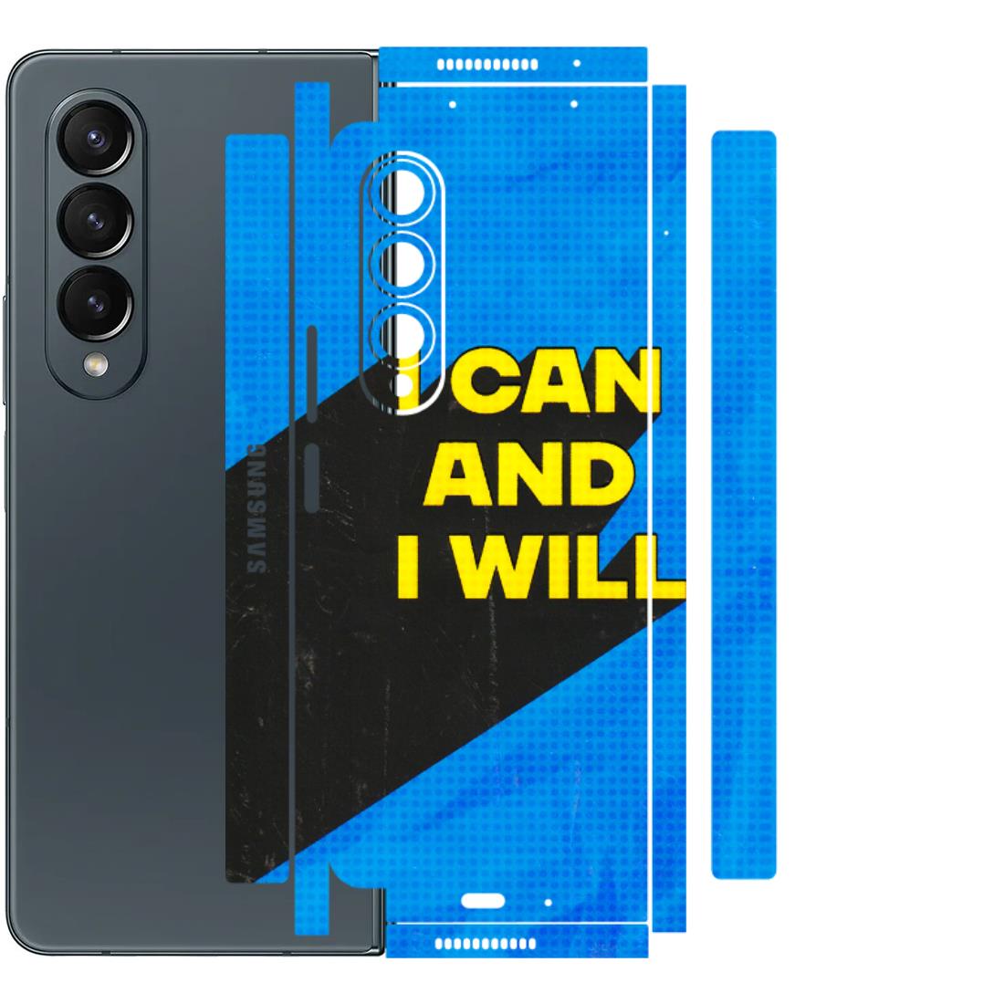 Samsung M/F/Note/Flip and C Phone Skins (All Models) - I Can And I Will - 3D Embossed Finish (L-281) Samsung Galaxy Z Fold 4
