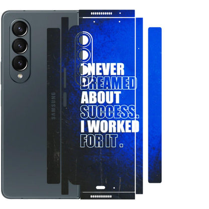 Samsung M/F/Note/Flip and C Phone Skins (All Models) - I Never Dreamed About Success - 3D Embossed Finish (L-283) Samsung Galaxy Z Fold 4