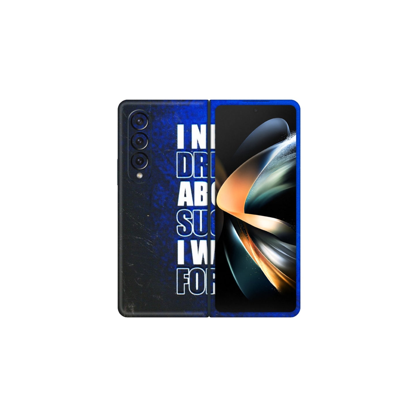 Samsung M/F/Note/Flip and C Phone Skins (All Models) - I Never Dreamed About Success - 3D Embossed Finish (L-283) Samsung Galaxy Z Fold 4