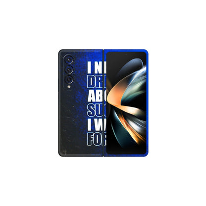 Samsung M/F/Note/Flip and C Phone Skins (All Models) - I Never Dreamed About Success - 3D Embossed Finish (L-283) Samsung Galaxy Z Fold 4