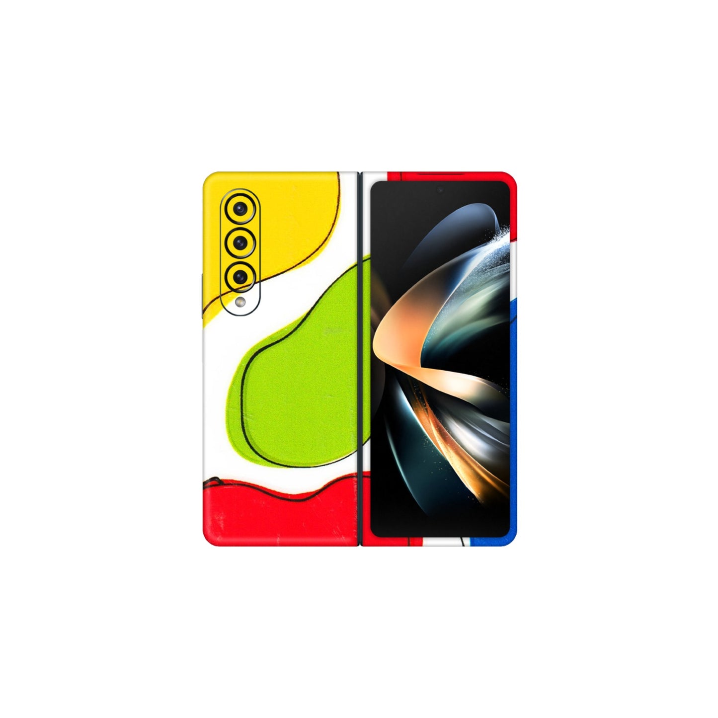 Samsung M/F/Note/Flip and C Phone Skins (All Models) - RGB Colour Paint - 3D Embossed Finish (L-284) Samsung Galaxy Z Fold 4