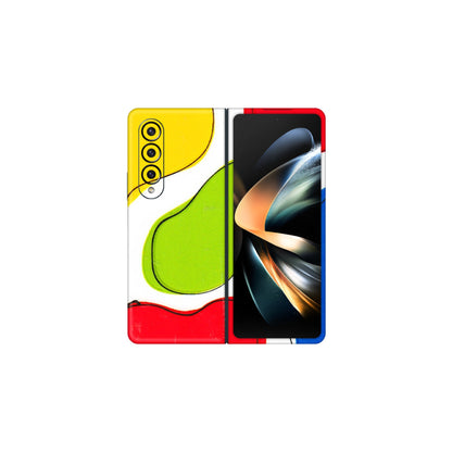Samsung M/F/Note/Flip and C Phone Skins (All Models) - RGB Colour Paint - 3D Embossed Finish (L-284) Samsung Galaxy Z Fold 4