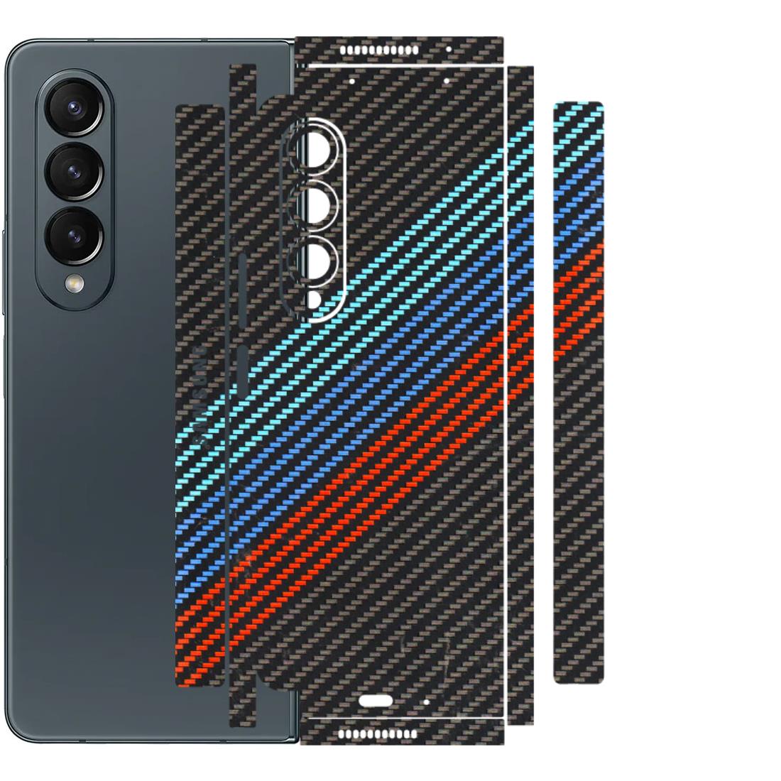 Samsung M/F/Note/Flip and C Phone Skins (All Models) - Carbon BM - 3D Embossed Finish (L-302) Samsung Galaxy Z Fold 4