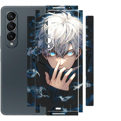Samsung M/F/Note/Flip and C Phone Skins (All Models) - New Jujutsu Kaisen Anime - 3D Embossed Finish (L-313) Samsung Galaxy Z Fold 4