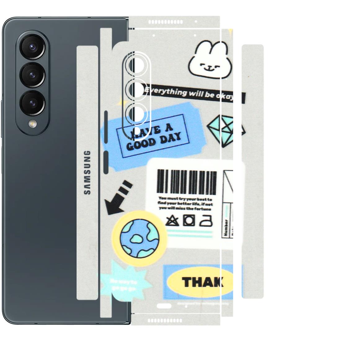 Samsung M/F/Note/Flip and C Phone Skins (All Models) - Will Be Okay Design - 3D Embossed Finish (L-316) Samsung Galaxy Z Fold 4