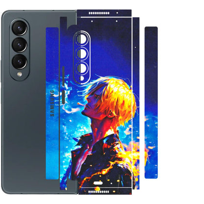 Samsung M/F/Note/Flip and C Phone Skins (All Models) - Sanji Vinsmoke One Piece - 3D Embossed Finish (L-319) Samsung Galaxy Z Fold 4