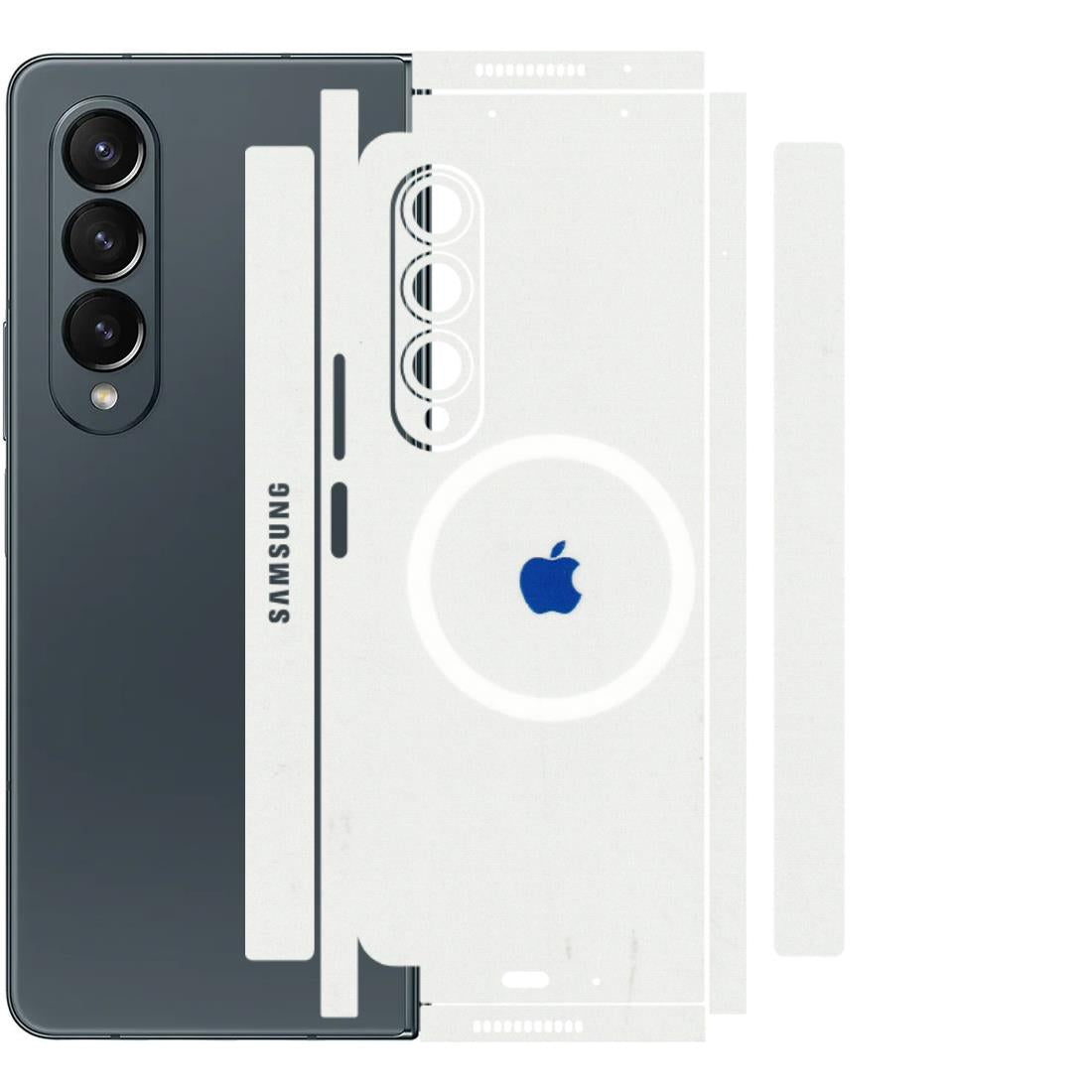 Samsung M/F/Note/Flip and C Phone Skins (All Models) - iPhone Magsafe Logo - 3D Embossed Finish (L-320) Samsung Galaxy Z Fold 4