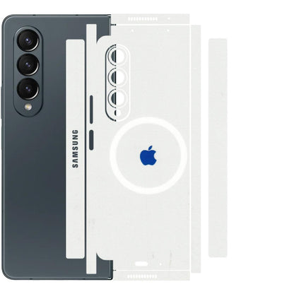 Samsung M/F/Note/Flip and C Phone Skins (All Models) - iPhone Magsafe Logo - 3D Embossed Finish (L-320) Samsung Galaxy Z Fold 4