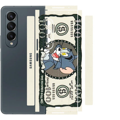Samsung M/F/Note/Flip and C Phone Skins (All Models) - Tom Hundred Dollar - 3D Embossed Finish (L-324) Samsung Galaxy Z Fold 4