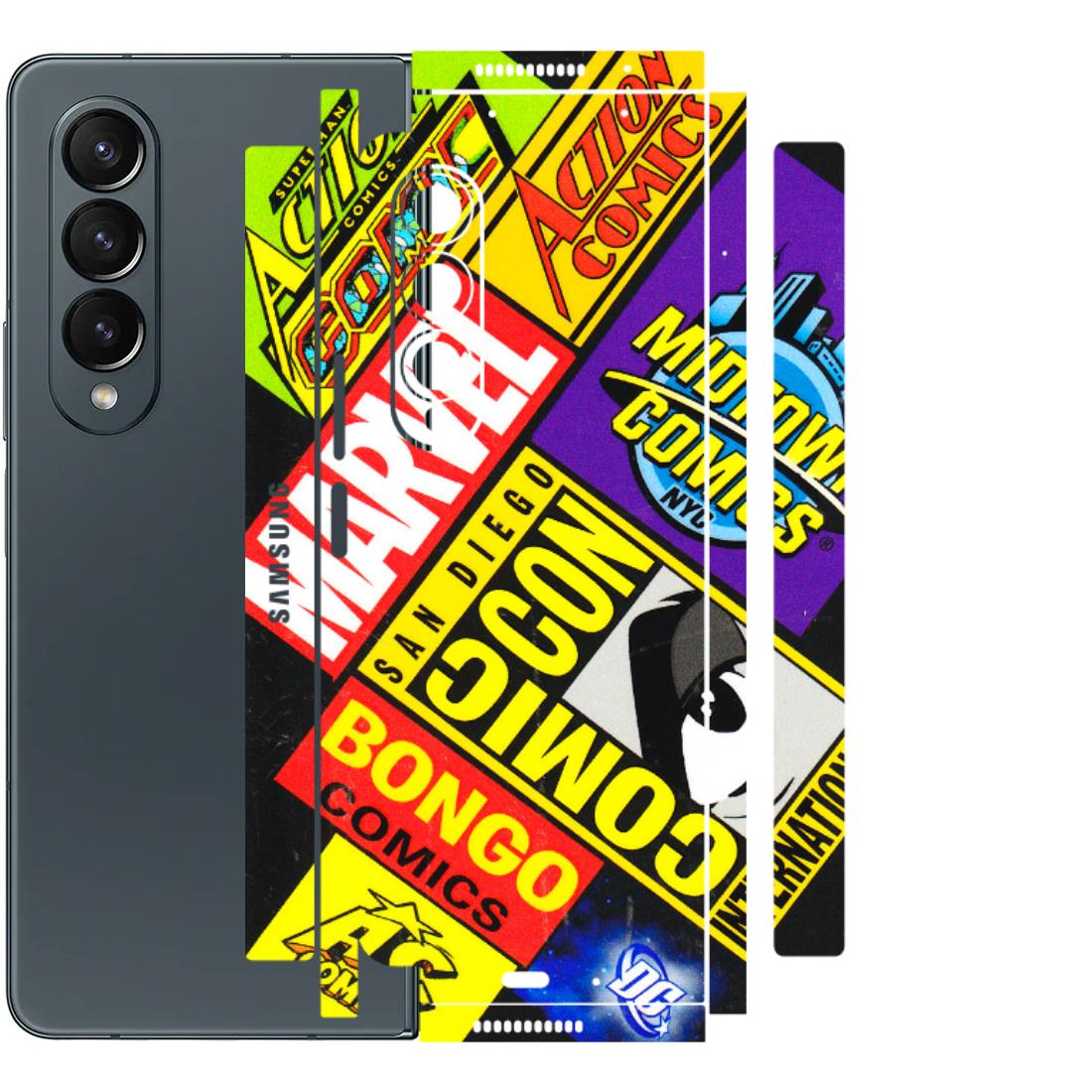 Samsung M/F/Note/Flip and C Phone Skins (All Models) - Bongo Comic Con - 3D Embossed Finish (L-325) Samsung Galaxy Z Fold 4