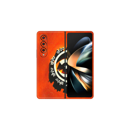 Samsung M/F/Note/Flip and C Phone Skins (All Models) - Aum Shiv Orange - 3D Embossed Finish (L-32) Samsung Galaxy Z Fold 4