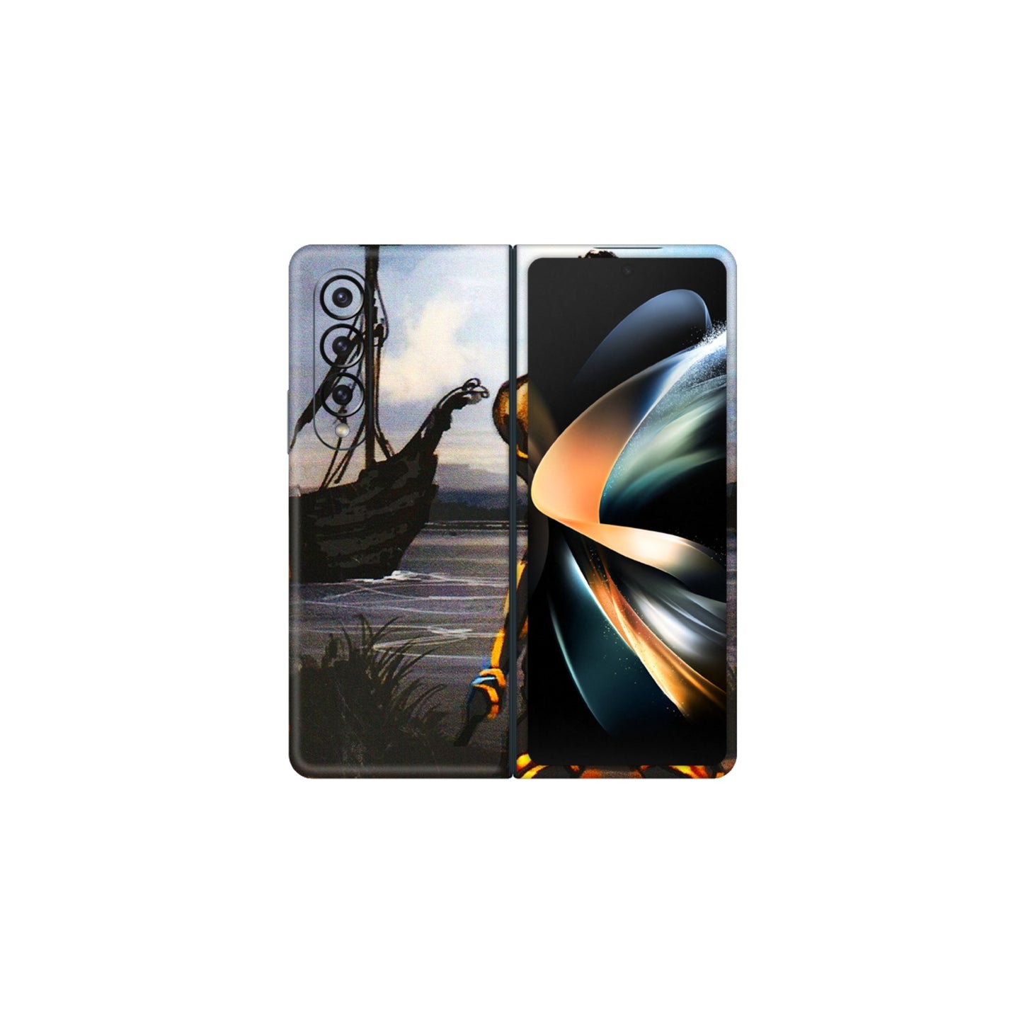 Samsung M/F/Note/Flip and C Phone Skins (All Models) - Heavenly God Figure - 3D Embossed Finish (L-34) Samsung Galaxy Z Fold 4