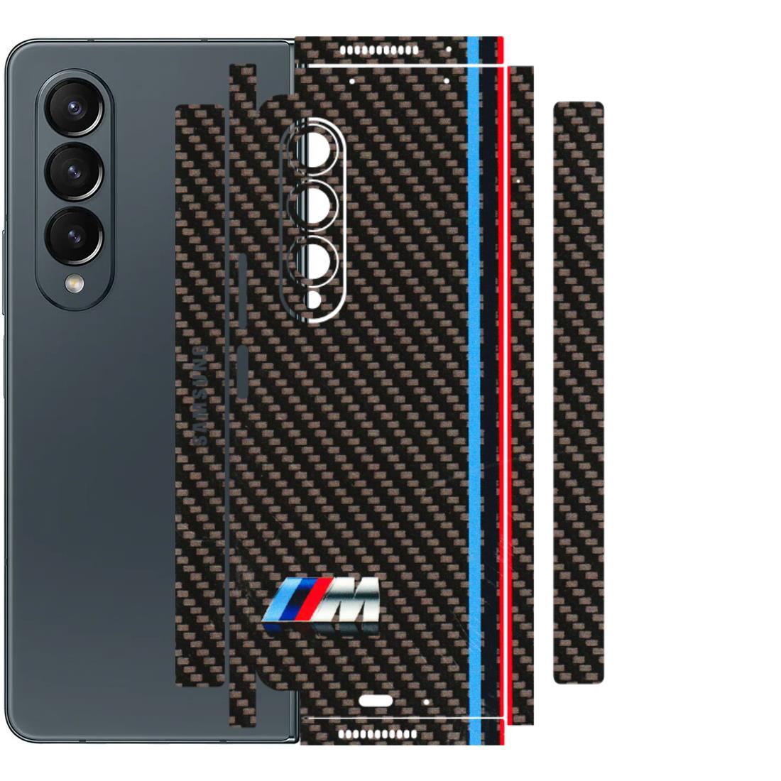 Samsung M/F/Note/Flip and C Phone Skins (All Models) - BM Carbon Fiber Feels - 3D Embossed Finish (L-38) Samsung Galaxy Z Fold 4