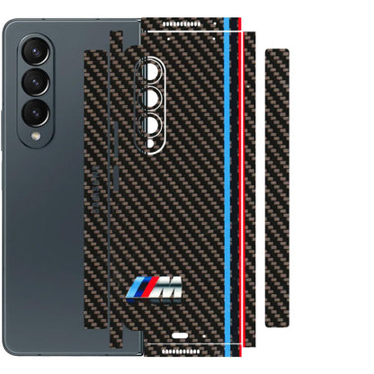 Samsung M/F/Note/Flip and C Phone Skins (All Models) - BM Carbon Fiber Feels - 3D Embossed Finish (L-38) Samsung Galaxy Z Fold 4