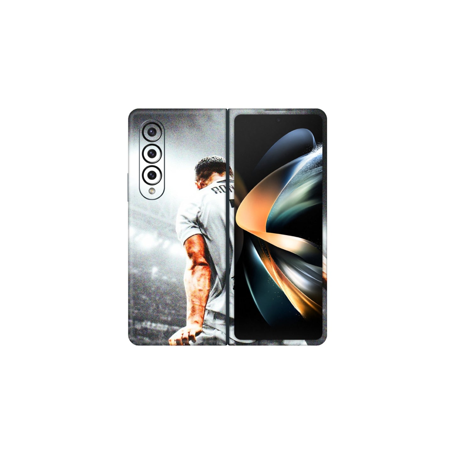 Samsung M/F/Note/Flip and C Phone Skins (All Models) - Ronaldo CR7 Crazy - 3D Embossed Finish (L-44) Samsung Galaxy Z Fold 4