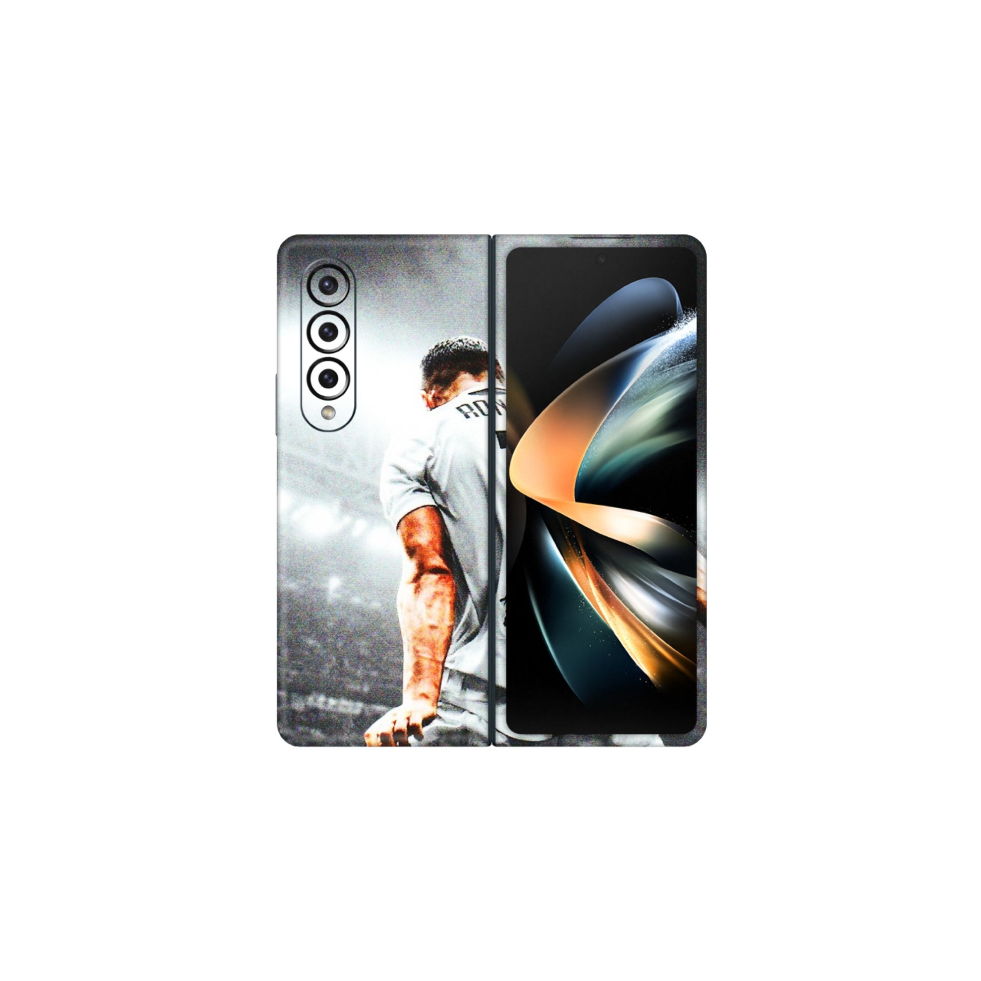 Samsung M/F/Note/Flip and C Phone Skins (All Models) - Ronaldo CR7 Crazy - 3D Embossed Finish (L-44) Samsung Galaxy Z Fold 4