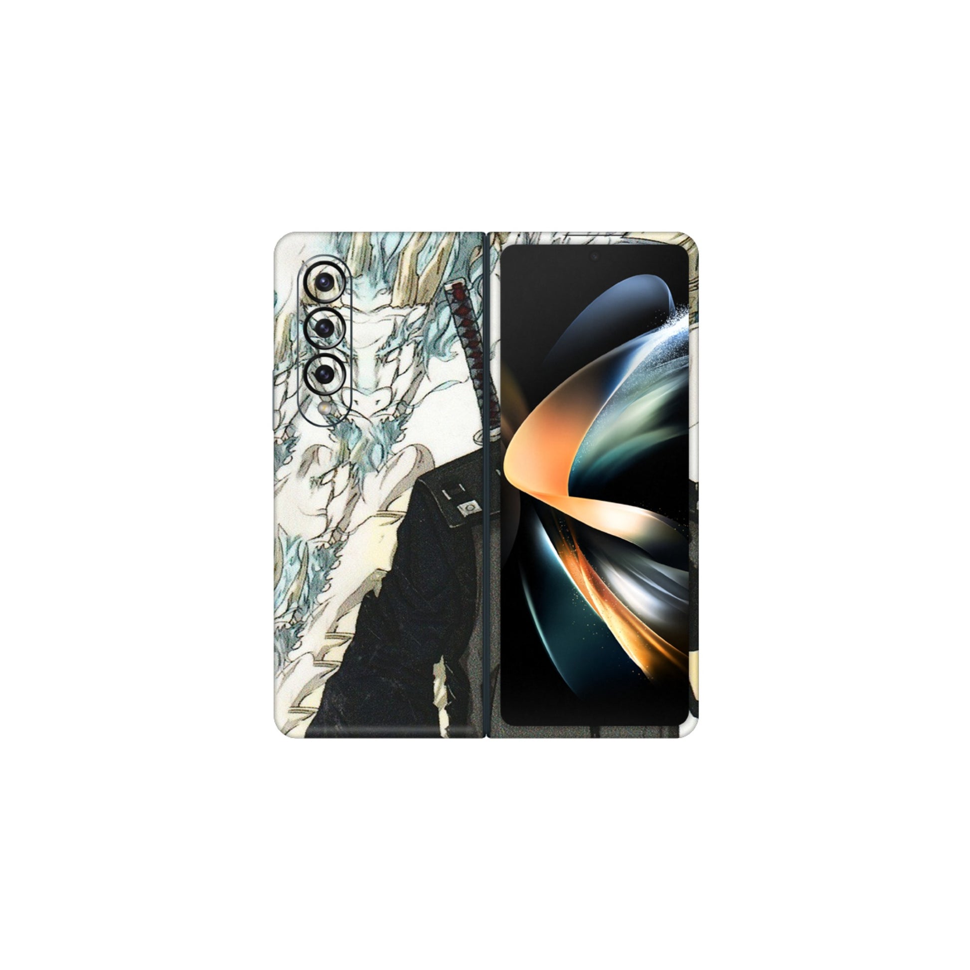 Samsung M/F/Note/Flip and C Phone Skins (All Models) - Kakashi Hatake Naruto Anime - 3D Embossed Finish (L-46) Samsung Galaxy Z Fold 4
