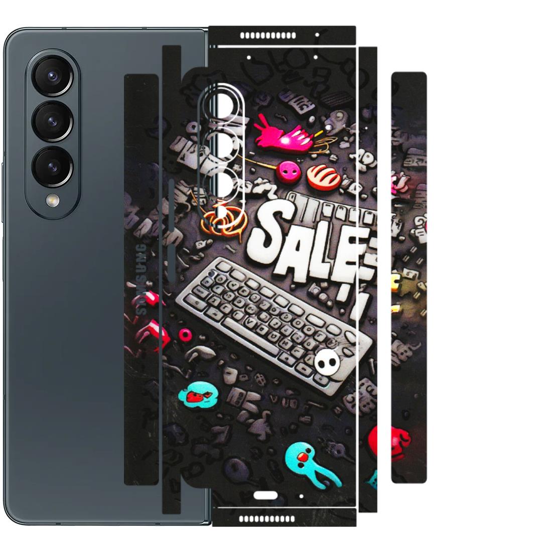 Samsung M/F/Note/Flip and C Phone Skins (All Models) - Gadgets Sale - 3D Embossed Finish (L-50) Samsung Galaxy Z Fold 4
