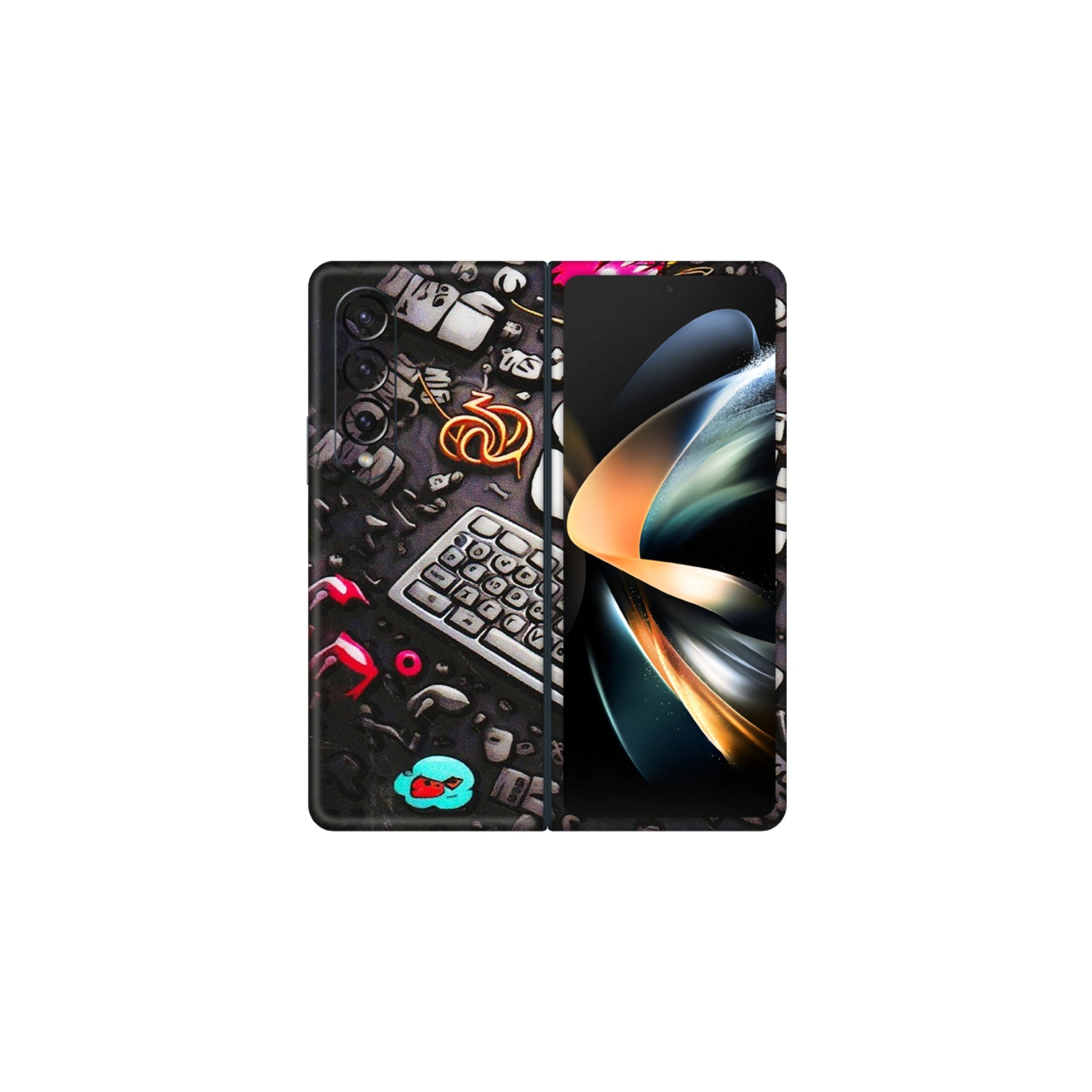 Samsung M/F/Note/Flip and C Phone Skins (All Models) - Gadgets Sale - 3D Embossed Finish (L-50) Samsung Galaxy Z Fold 4
