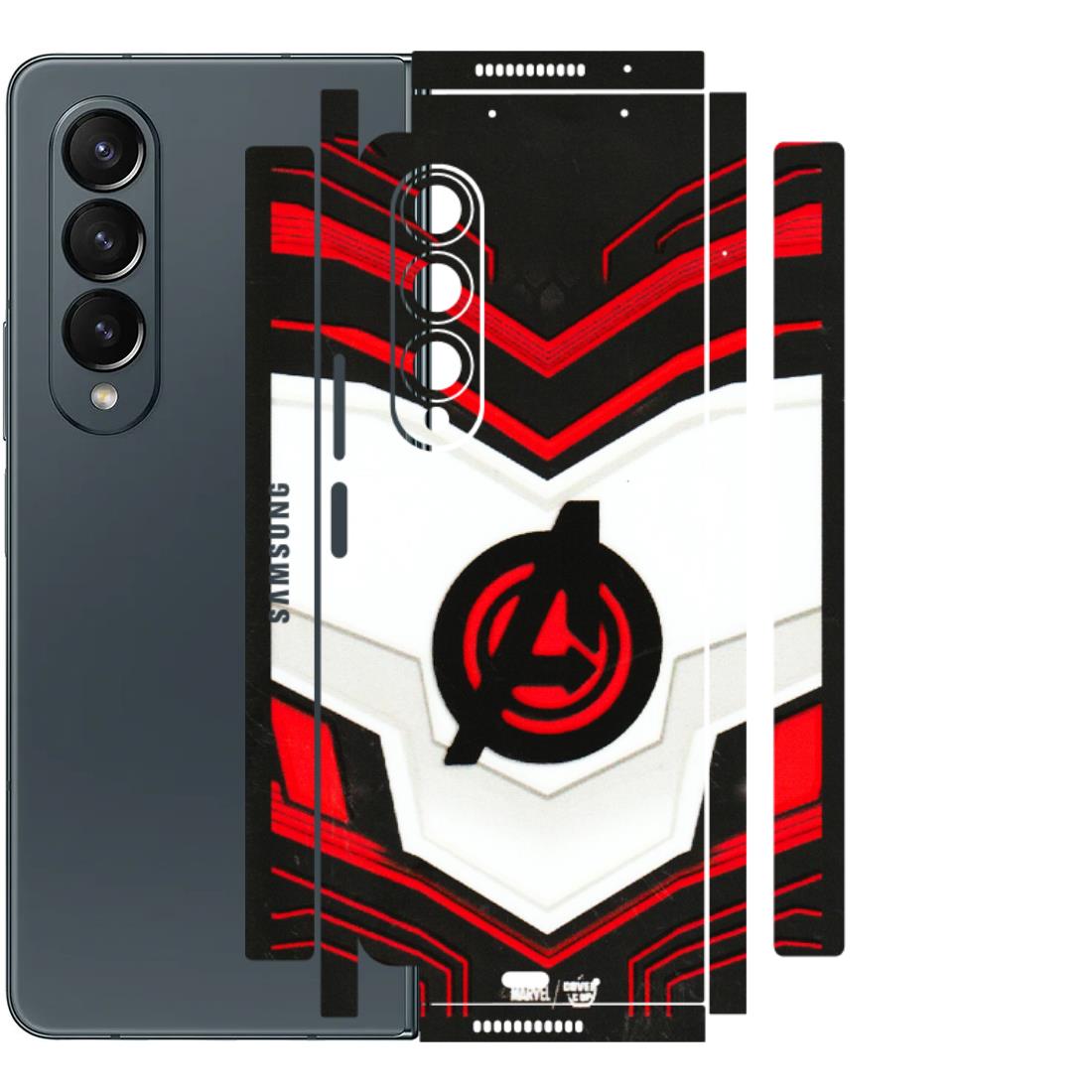 Samsung M/F/Note/Flip and C Phone Skins (All Models) - Avengers Logo - 3D Embossed Finish (L-55) Samsung Galaxy Z Fold 4