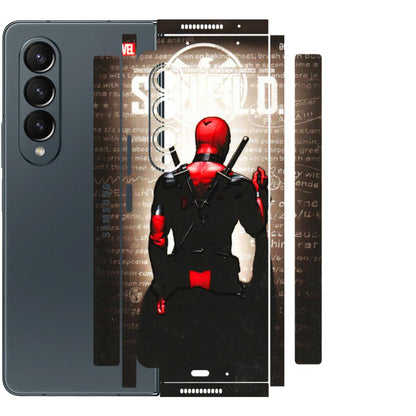 Samsung M/F/Note/Flip and C Phone Skins (All Models) - Deadpool - 3D Embossed Finish (L-56) Samsung Galaxy Z Fold 4