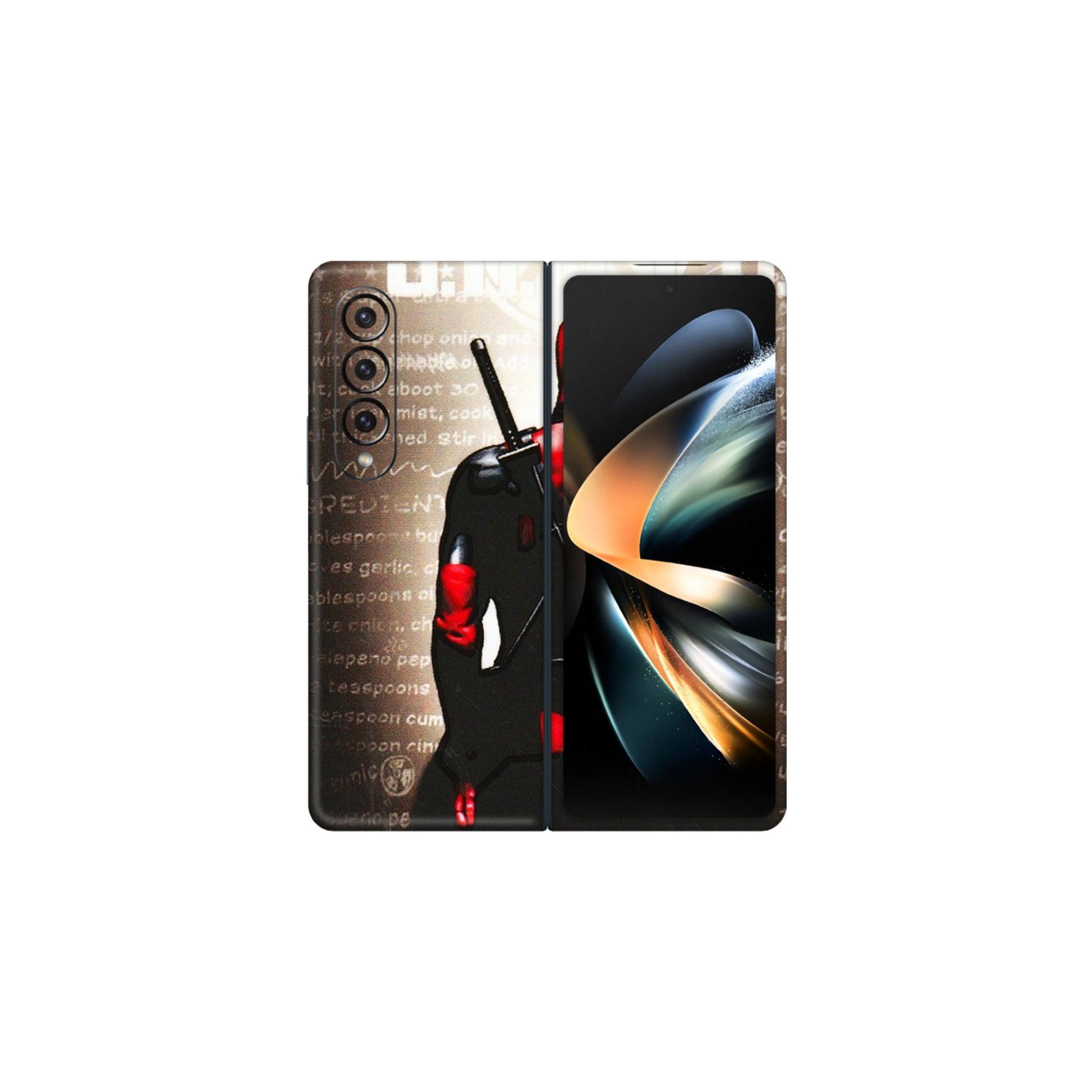 Samsung M/F/Note/Flip and C Phone Skins (All Models) - Deadpool - 3D Embossed Finish (L-56) Samsung Galaxy Z Fold 4