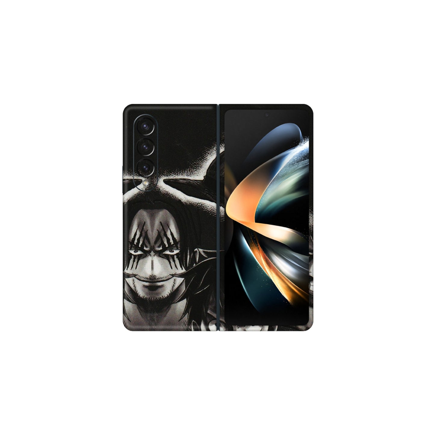Samsung M/F/Note/Flip and C Phone Skins (All Models) - Black Luffy Hat - 3D Embossed Finish (L-57) Samsung Galaxy Z Fold 4