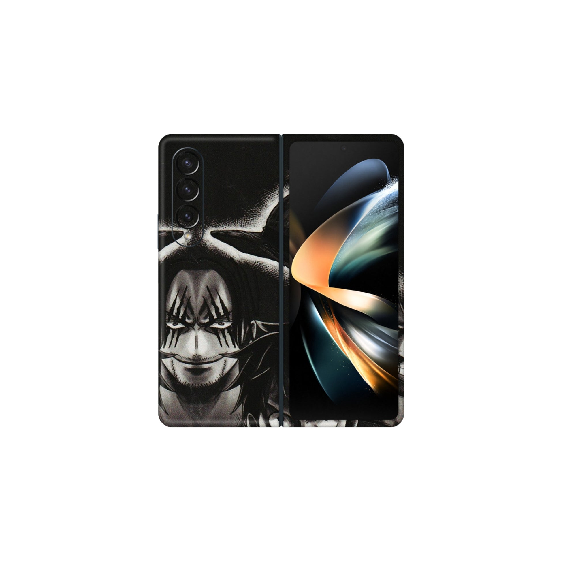Samsung M/F/Note/Flip and C Phone Skins (All Models) - Black Luffy Hat - 3D Embossed Finish (L-57) Samsung Galaxy Z Fold 4