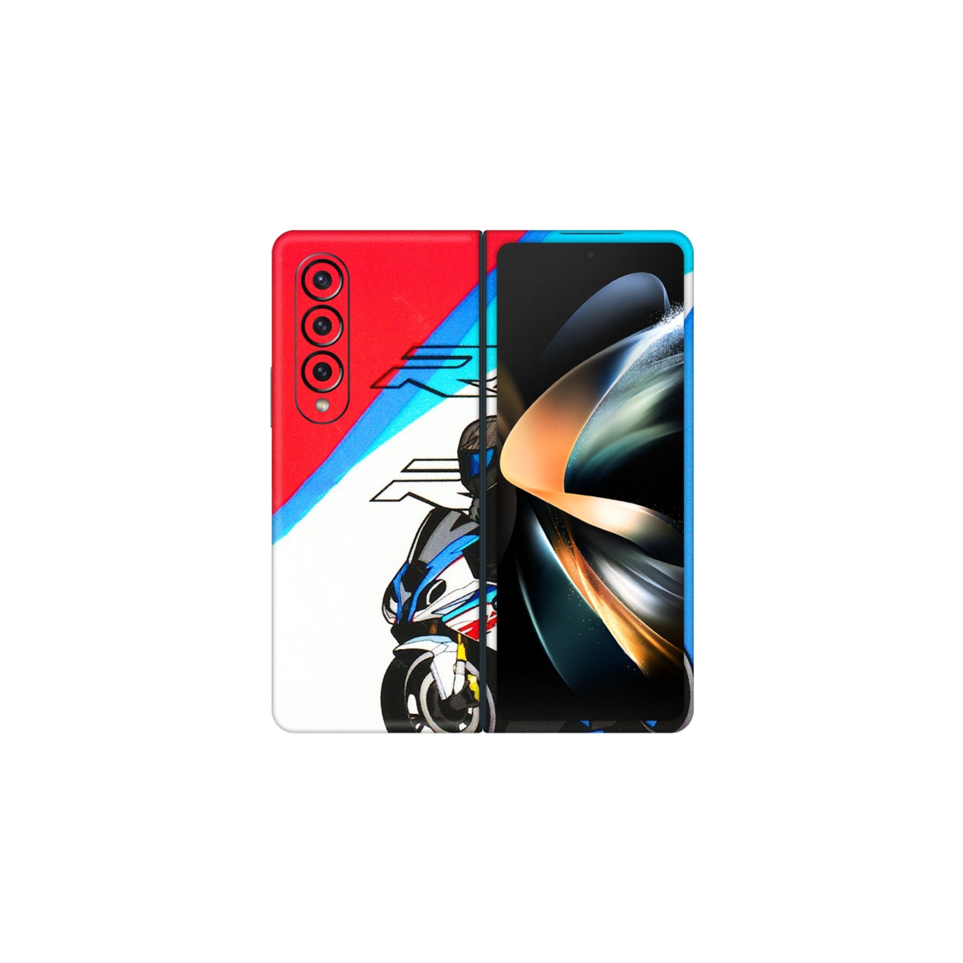 Samsung M/F/Note/Flip and C Phone Skins (All Models) - Bikers Love - 3D Embossed Finish (L-58) Samsung Galaxy Z Fold 4