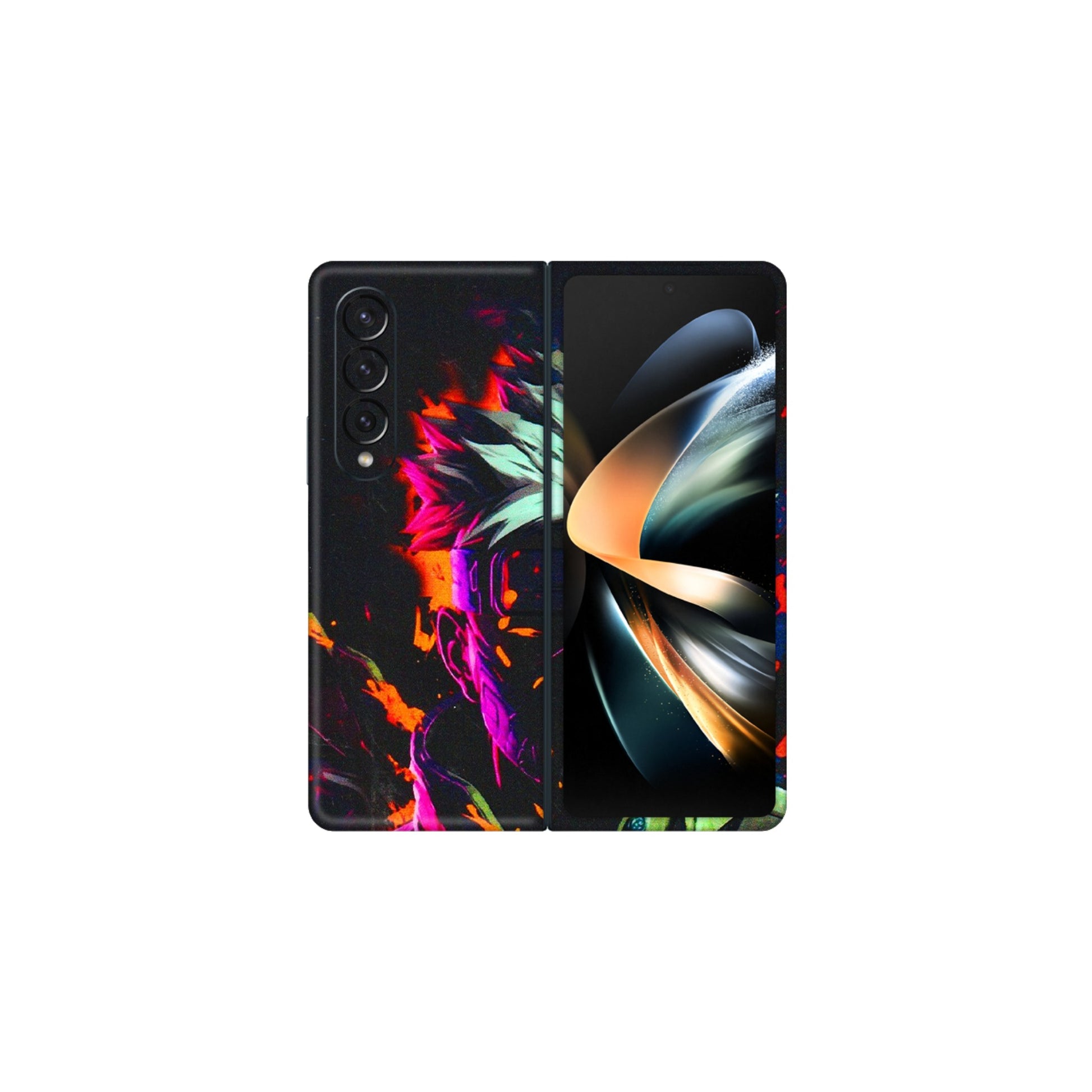 Samsung M/F/Note/Flip and C Phone Skins (All Models) - Anime Cool Character - 3D Embossed Finish (L-59) Samsung Galaxy Z Fold 4