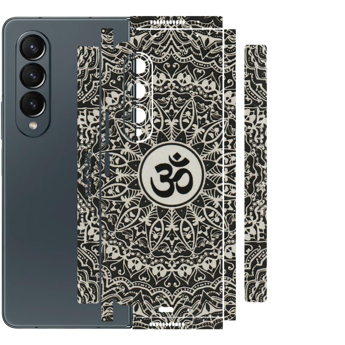 Samsung M/F/Note/Flip and C Phone Skins (All Models) - Aum Elegant Mandala - 3D Embossed Finish (L-62) Samsung Galaxy Z Fold 4