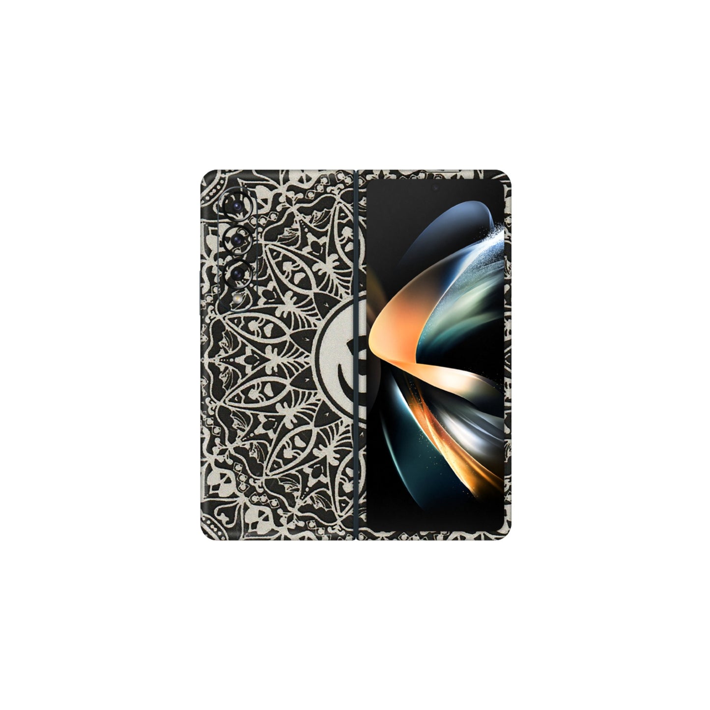 Samsung M/F/Note/Flip and C Phone Skins (All Models) - Aum Elegant Mandala - 3D Embossed Finish (L-62) Samsung Galaxy Z Fold 4