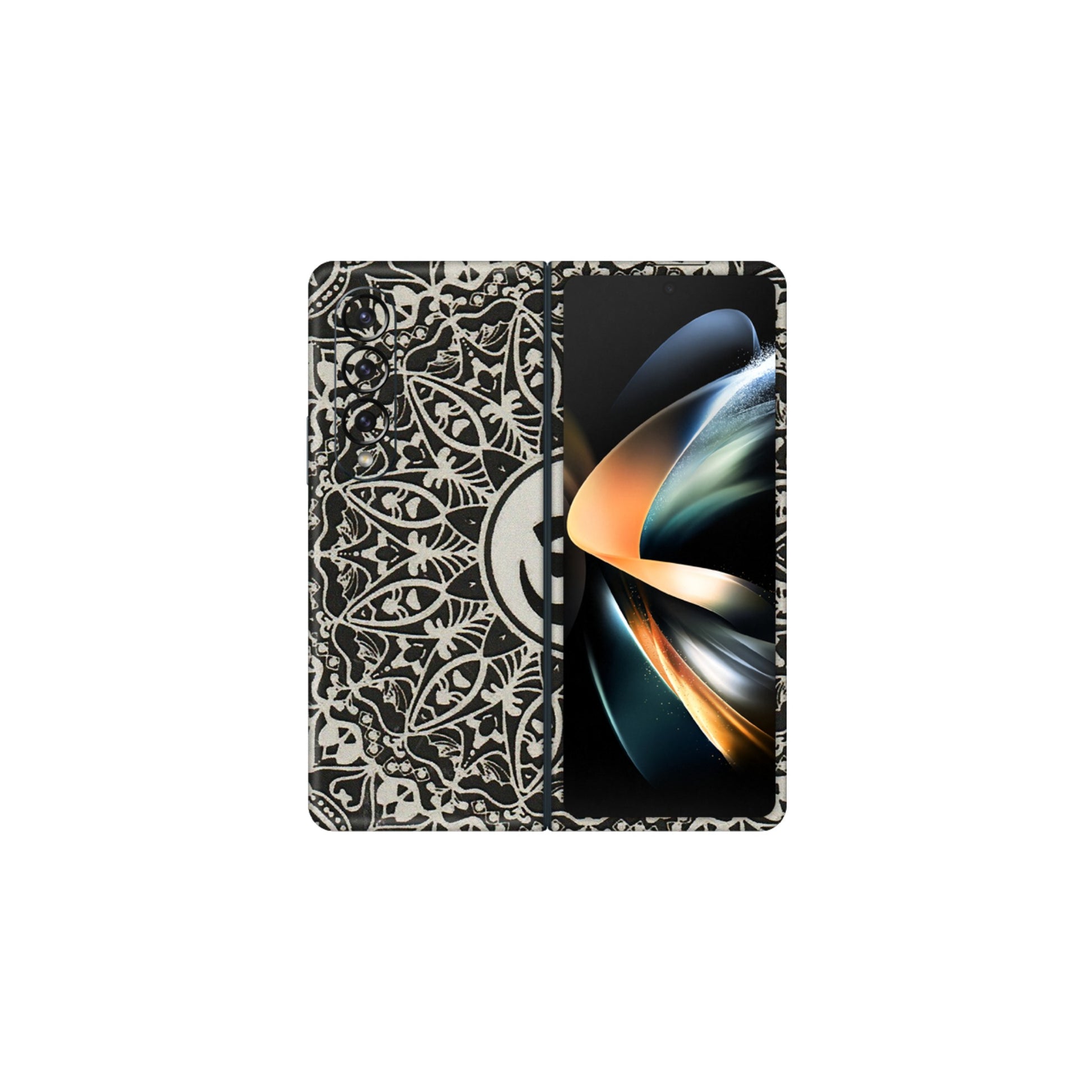 Samsung M/F/Note/Flip and C Phone Skins (All Models) - Aum Elegant Mandala - 3D Embossed Finish (L-62) Samsung Galaxy Z Fold 4